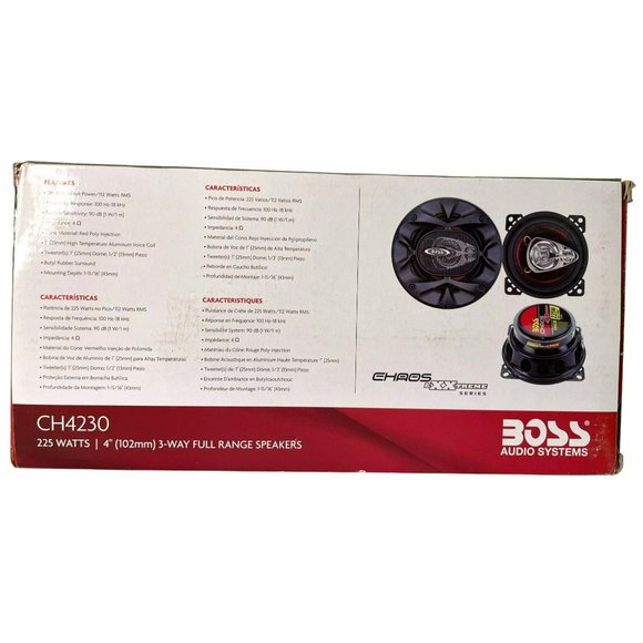 Boss Audio Systems CH4230 4" Car Speakers 225 Watts Each Full Range - Picture 3 of 3